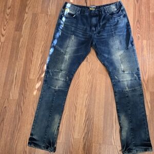 Caliber distressed moto jogger pant 42x32